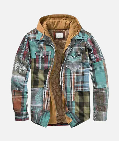 Rhys™ – Bold Patchwork Plaid Jacket for Effortless Urban Cool