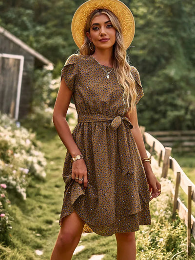 Scarlett™ - Casual Pleated Floral Dress