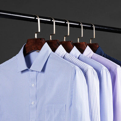 Stravero – Men’s Classic Striped Dress Shirt