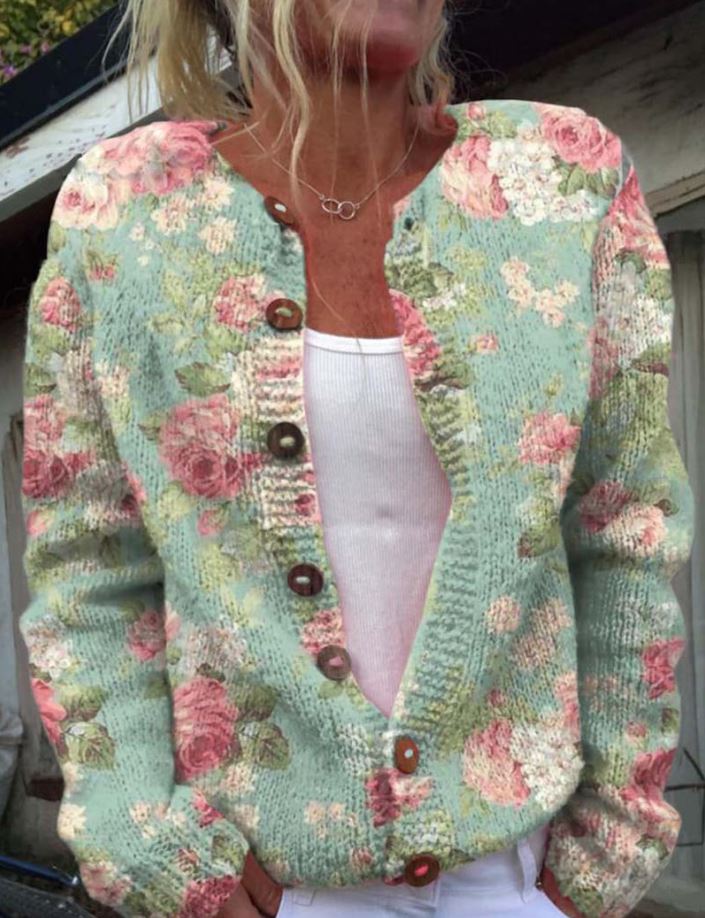 Merryn | floral print cardigan