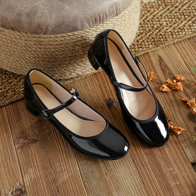 Lisa | Livy Leather Mary Janes