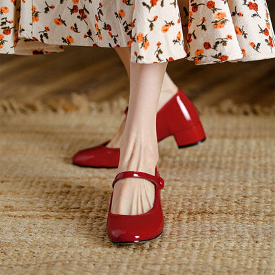 Lisa | Livy Leather Mary Janes