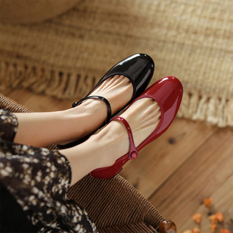 Lisa | Livy Leather Mary Janes