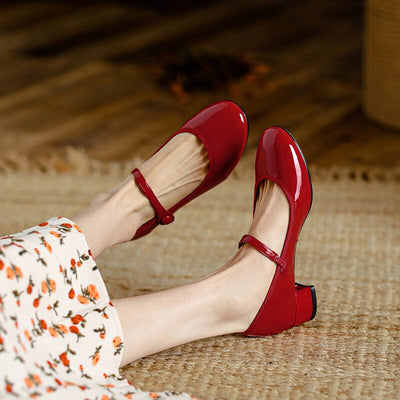 Lisa | Livy Leather Mary Janes