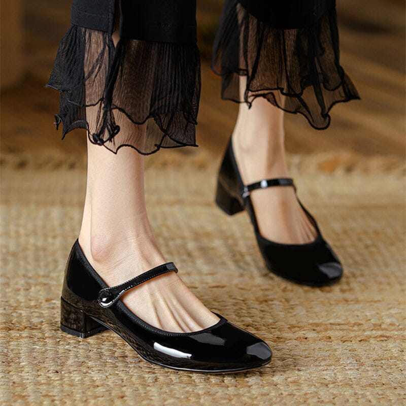 Lisa | Livy Leather Mary Janes